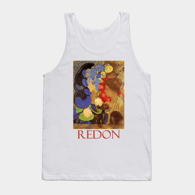 Woman Among the Flowers by Odilon Redon Tank Top by Naves